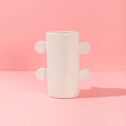 Vaso in ceramica bifacciale