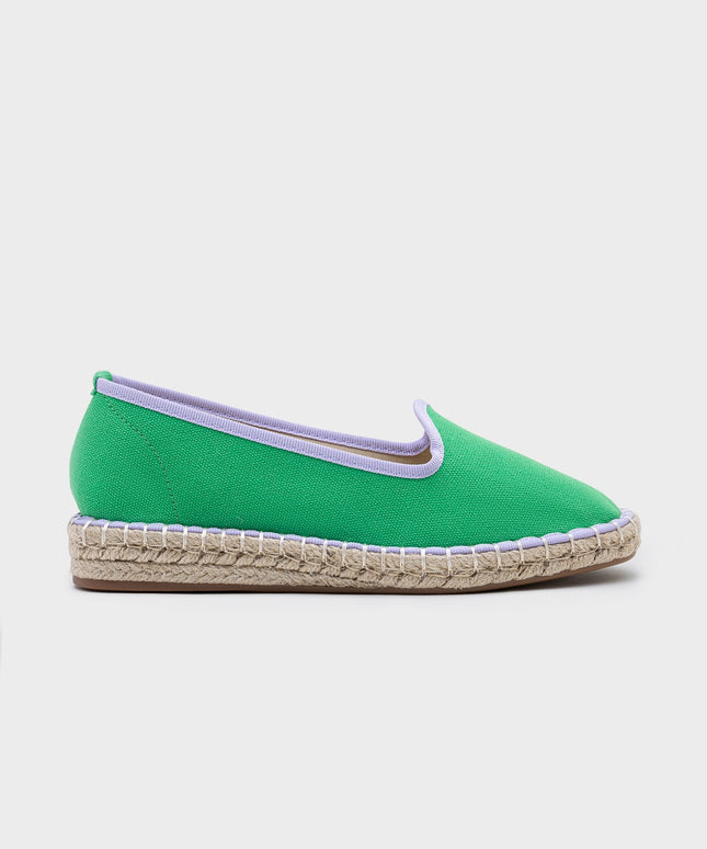 Linen Espadrilles in Green