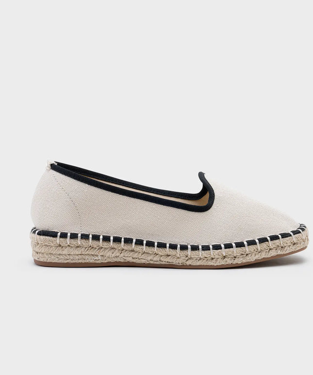 Linen Espadrilles in Beige