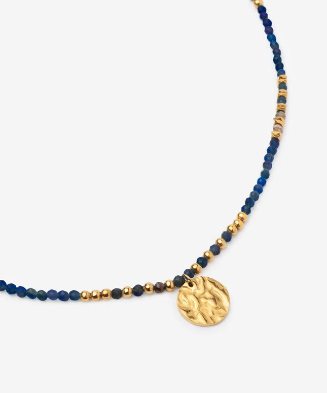 Necklace with Natural Lapis Lazuli Stones