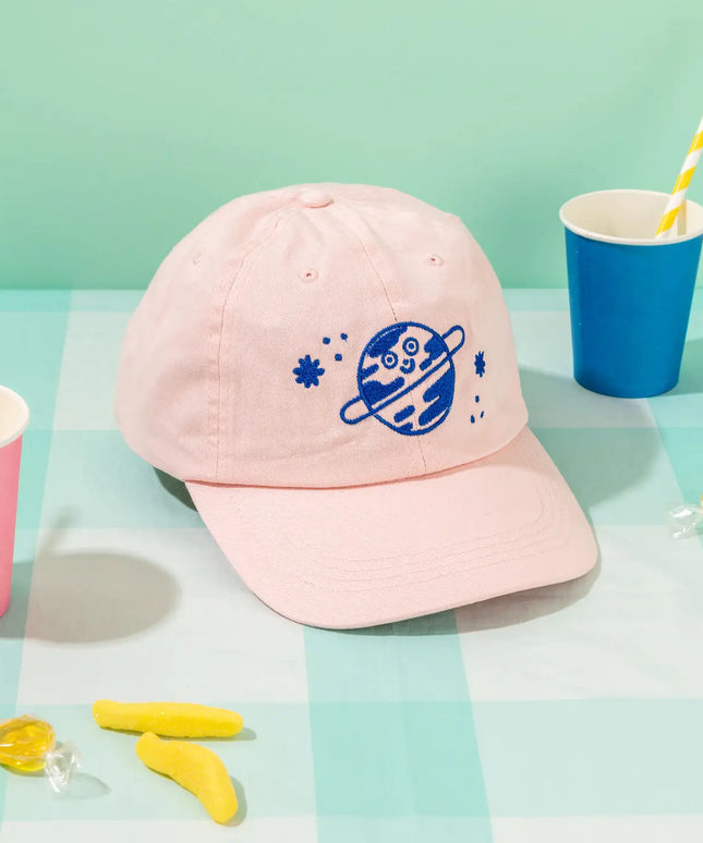 Gorra rosa claro