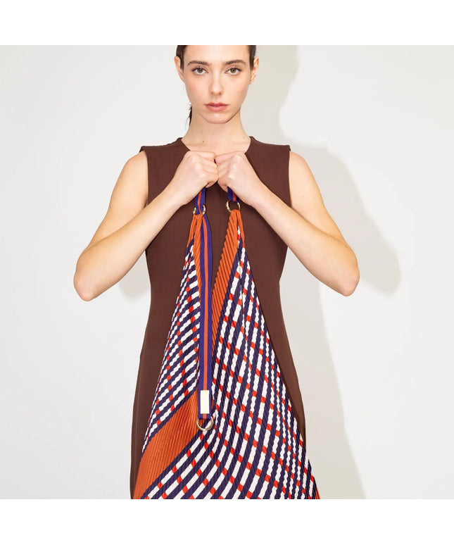 Pleated Y Multitudes Bag