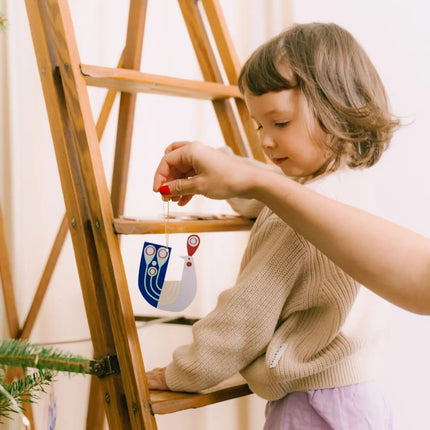 Peacock Wooden Christmas Hanger
