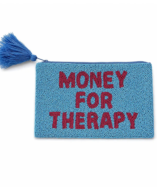 Hand-Beaded Maxi Wallet - Money For Therapy