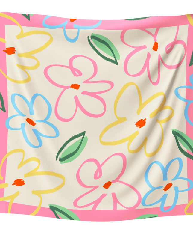 Maxi Scarf Floral Summer - Made in Barcelona