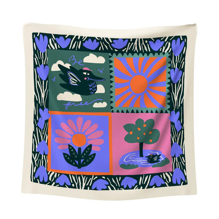 Be Free - Satin Bandana Scarf