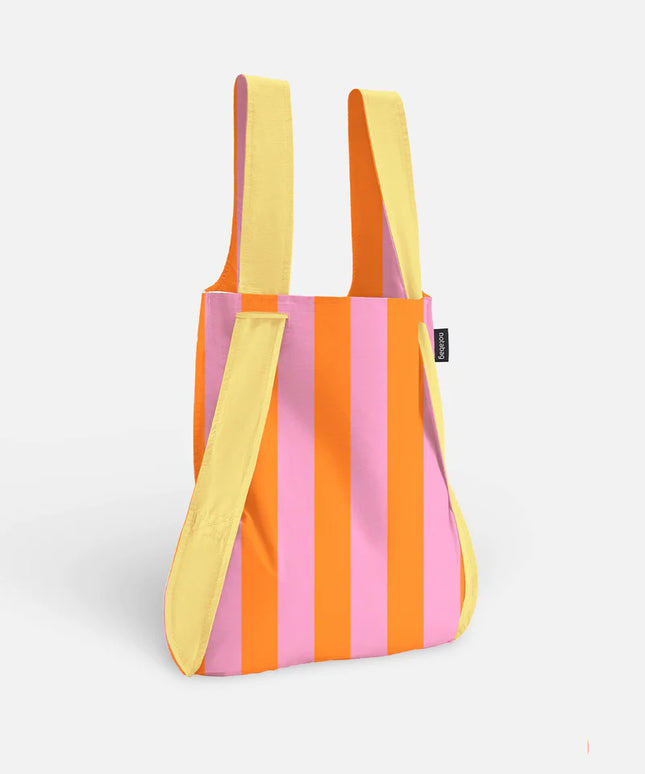 Bag & Backpack in One - Vanilla Stripes