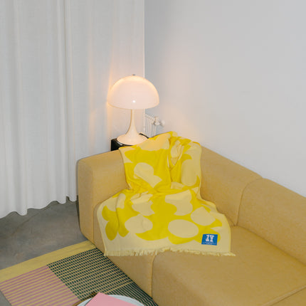 Drops Beach Towel & Blanket- Fluorescent Yellow