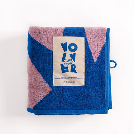 Flashhhh Beach Towel - Klein Blue / Pink