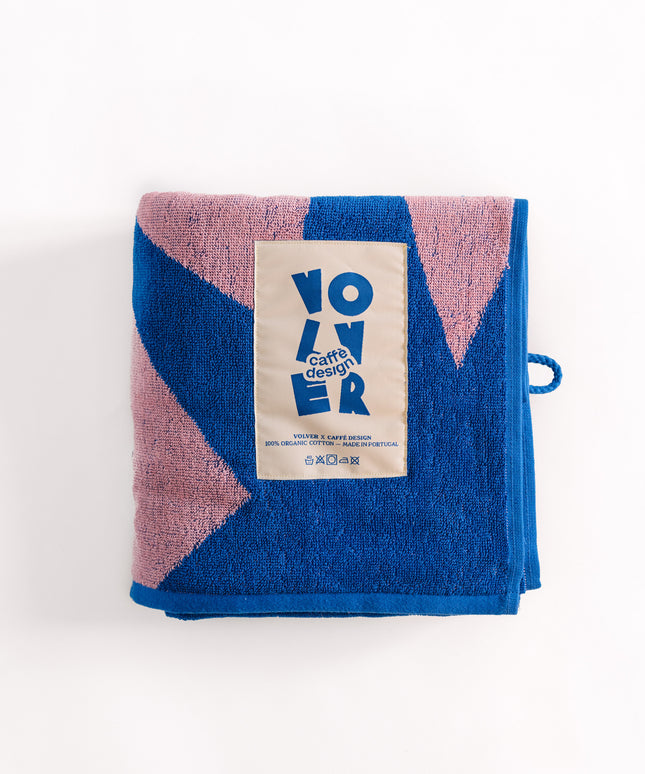 Flashhhh Beach Towel - Klein Blue / Pink