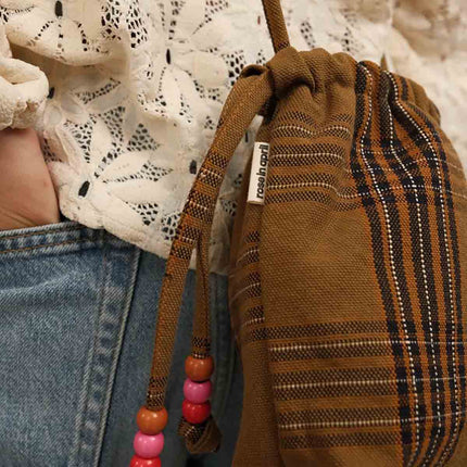 Tartan Bucket Crossbody Bag