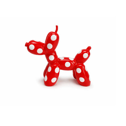 Seville Polka Dot Balloon Dog Decorative Candle - Red