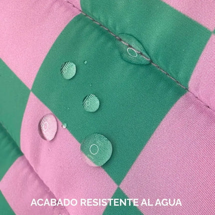 Laptop Case - Green Lilac Squares