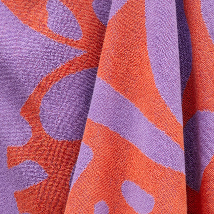 Lava Beach Towel - Purple / Orange