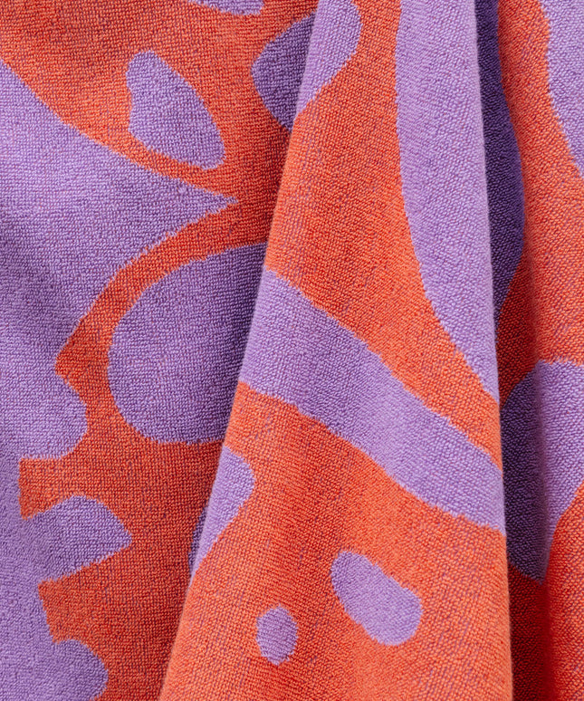Lava Beach Towel - Purple / Orange
